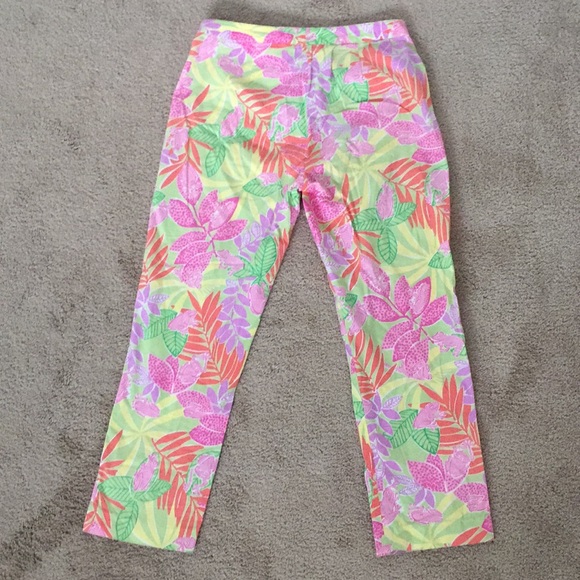 Lilly Pulitzer Vintage Frog Printed Pants Size 2 - Picture 5 of 7